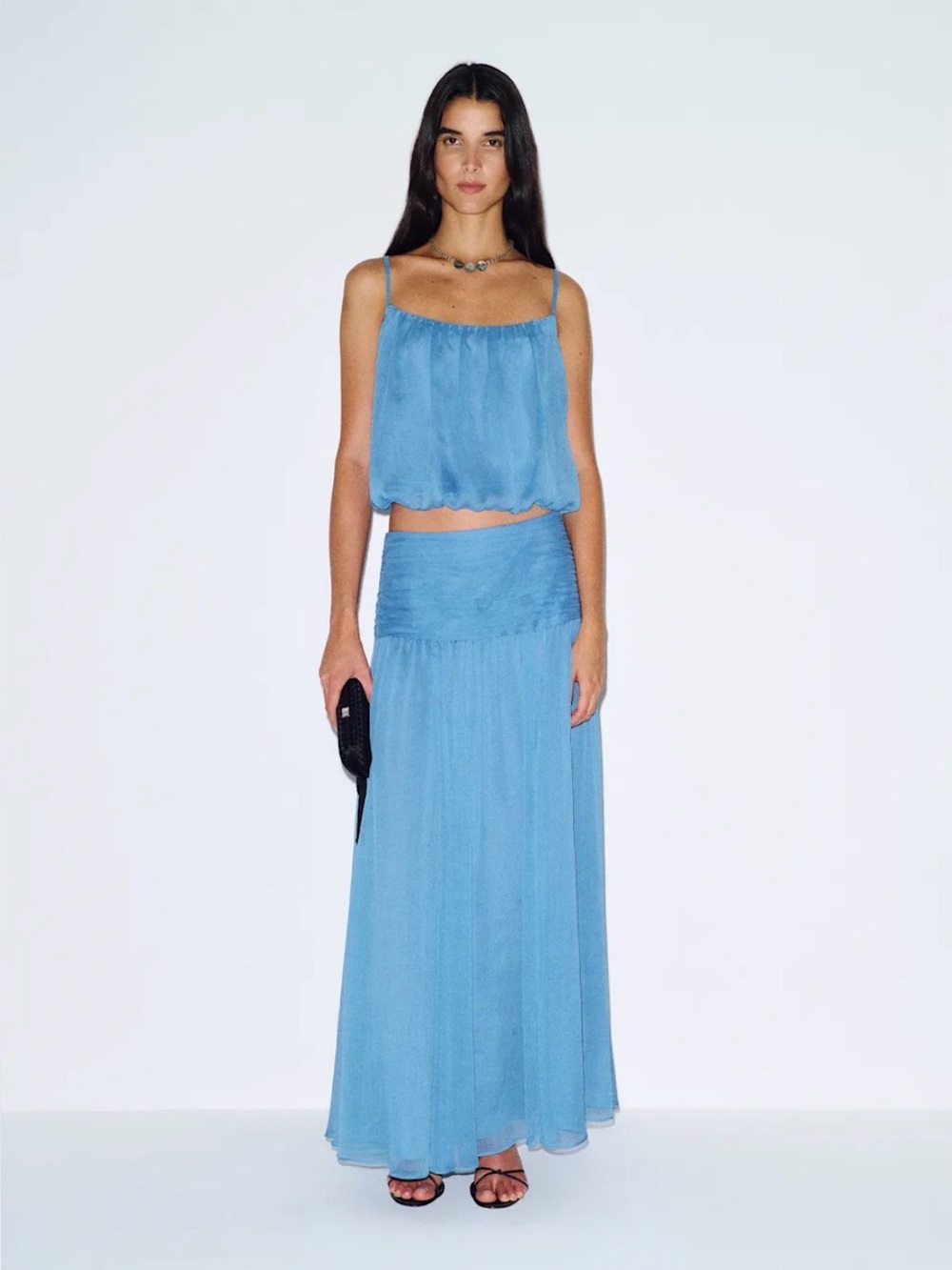 NWT Reformation Astrid Blue two piece set